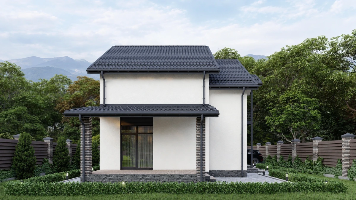 Дизайн фасада в стиле no_style — фото от нейросети AI Facade