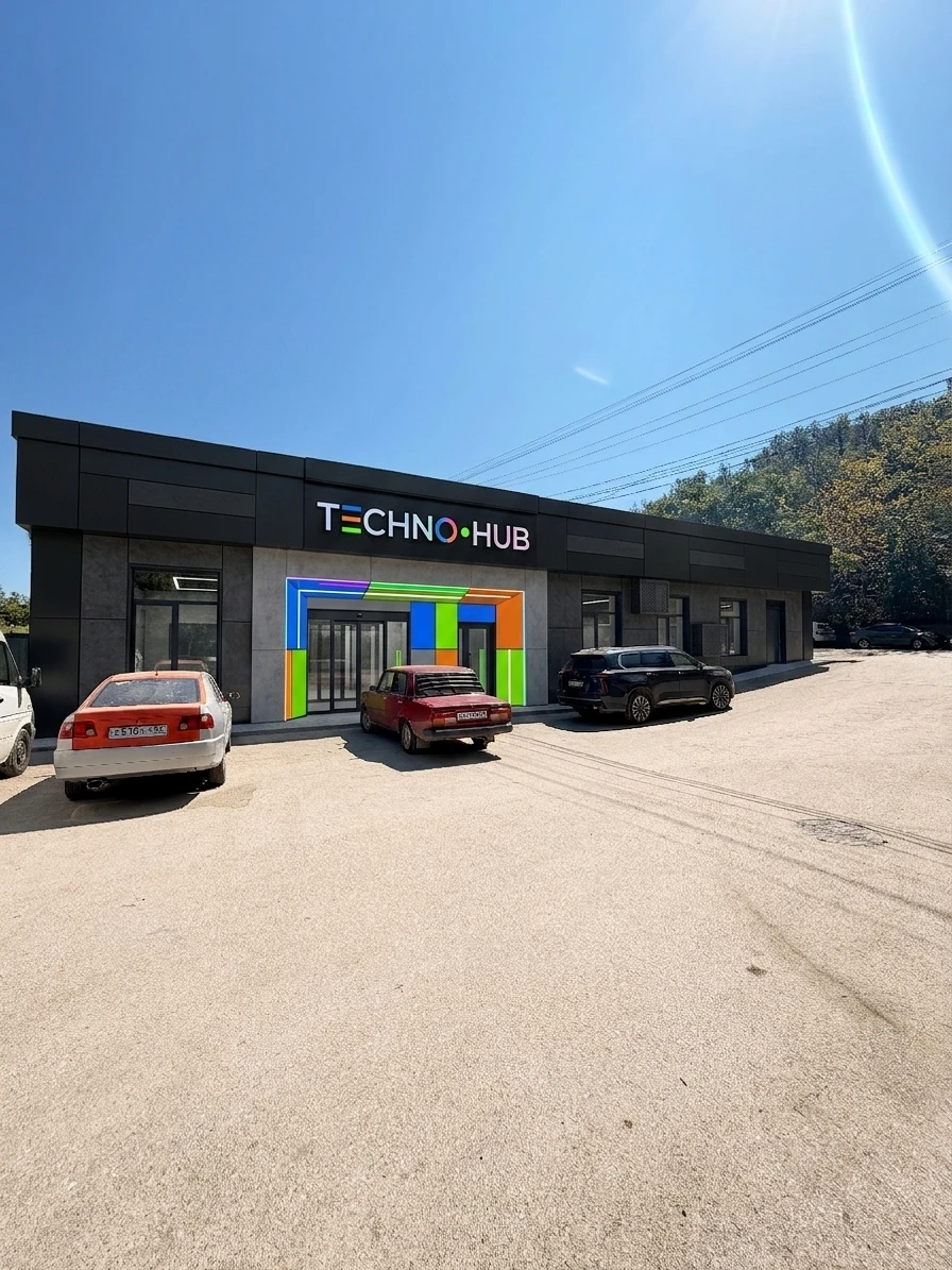 Дизайн фасада в стиле Блэктек — Фасад от нейросети AI Facade