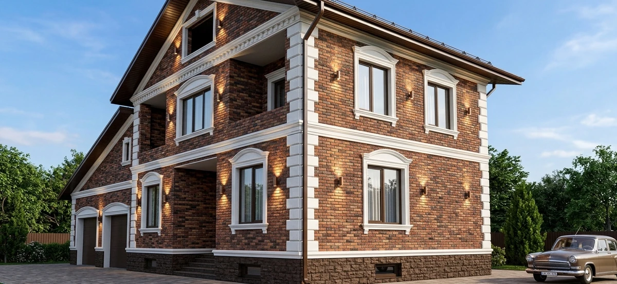Дизайн фасада в стиле Неоклассика — Фасад от нейросети AI Facade