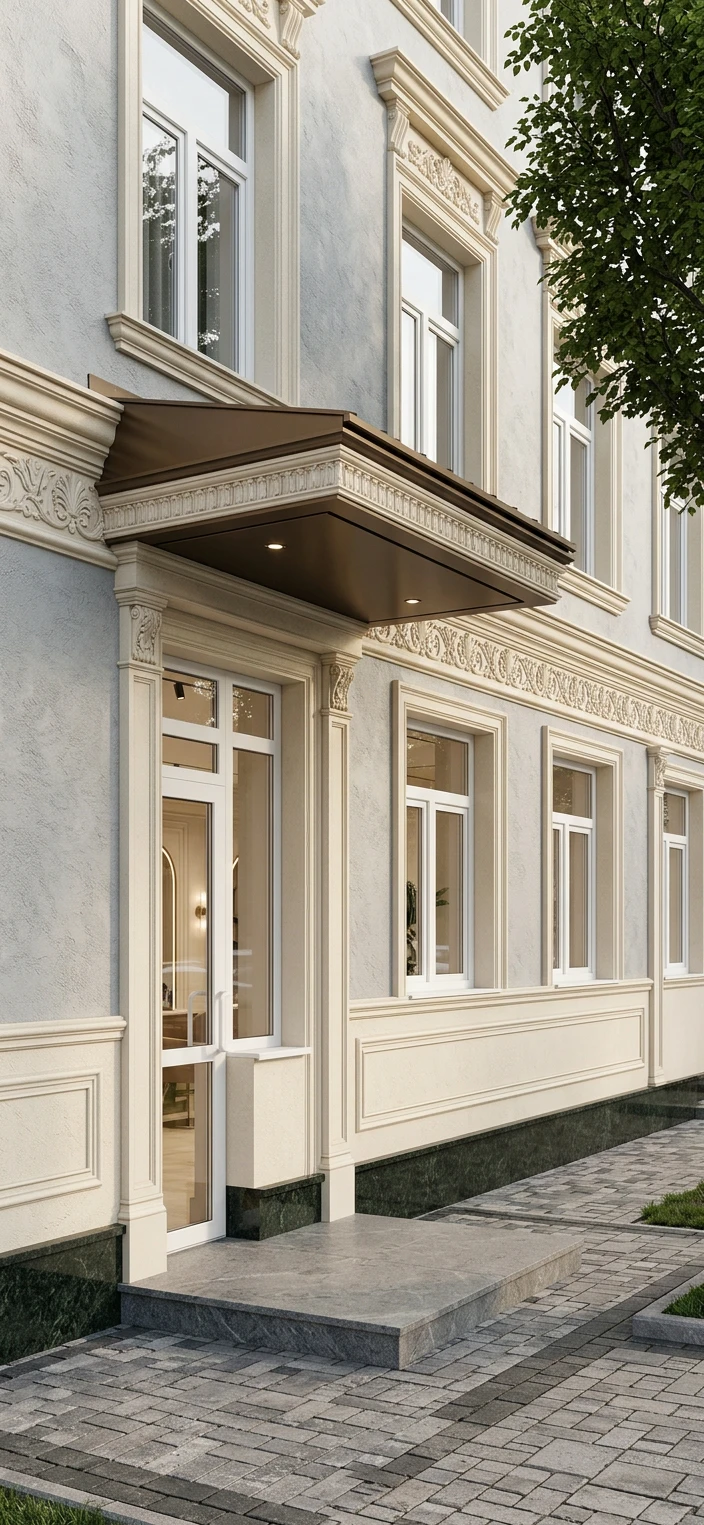 Дизайн фасада в стиле Классический — фото фасада от нейросети AI Facade