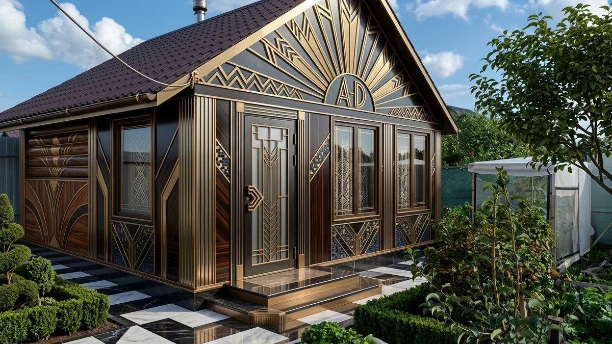 Дизайн фасада в стиле Ар-деко — Фасад от нейросети AI Facade
