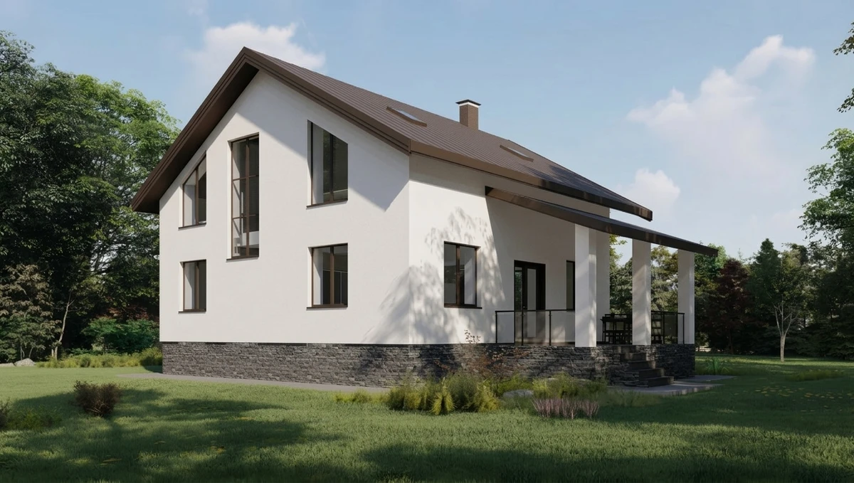 Дизайн фасада в стиле no_style — фото от нейросети AI Facade