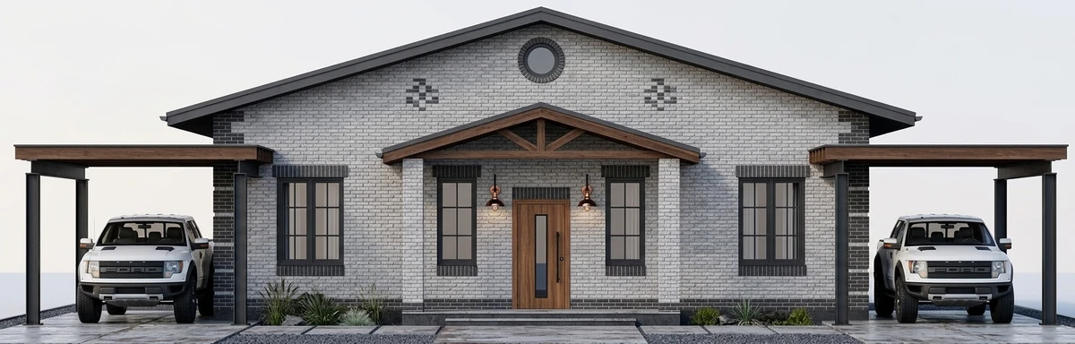 Дизайн фасада в стиле Лофт — Фасад от нейросети AI Facade