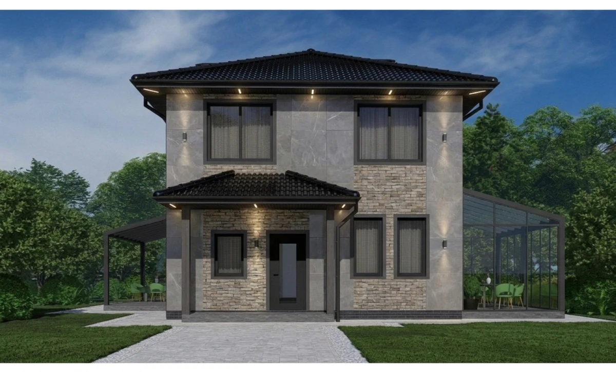 Дизайн фасада в стиле no_style — фото от нейросети AI Facade