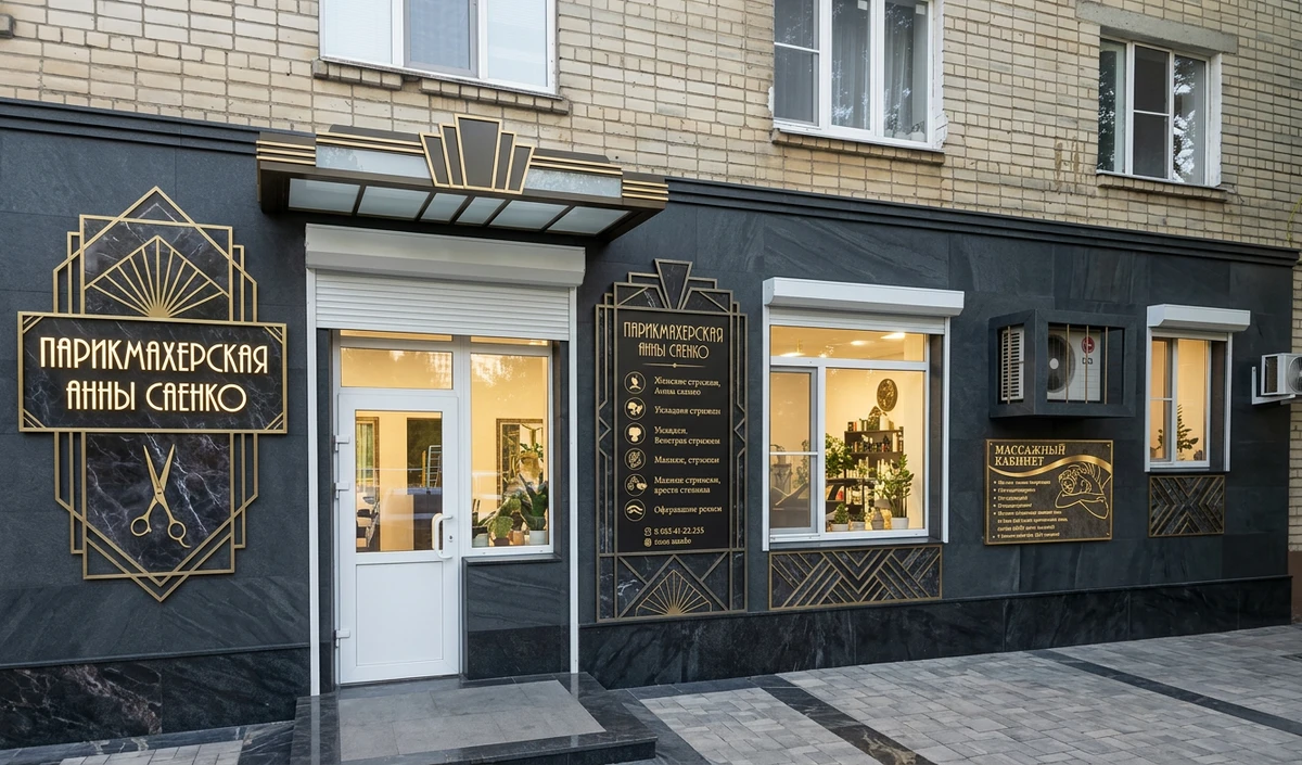 Дизайн фасада в стиле Ар-деко — Фасад от нейросети AI Facade