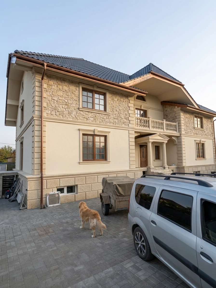 Дизайн фасада в стиле Классический — Фасад от нейросети AI Facade
