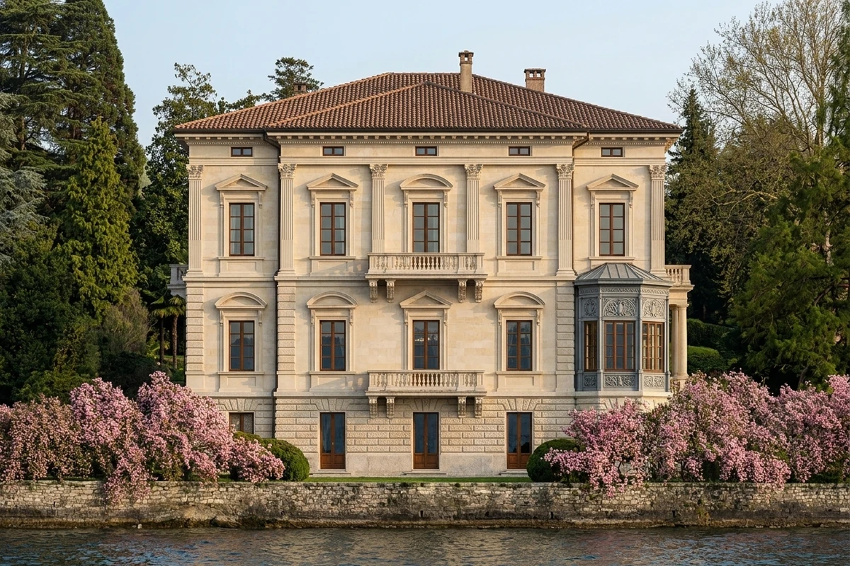 Дизайн фасада в стиле Неоклассика — Фасад от нейросети AI Facade