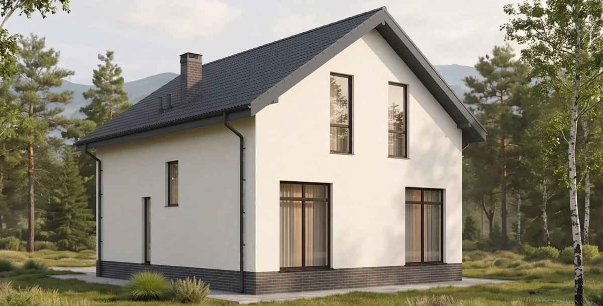 Дизайн фасада в стиле no_style — фото от нейросети AI Facade