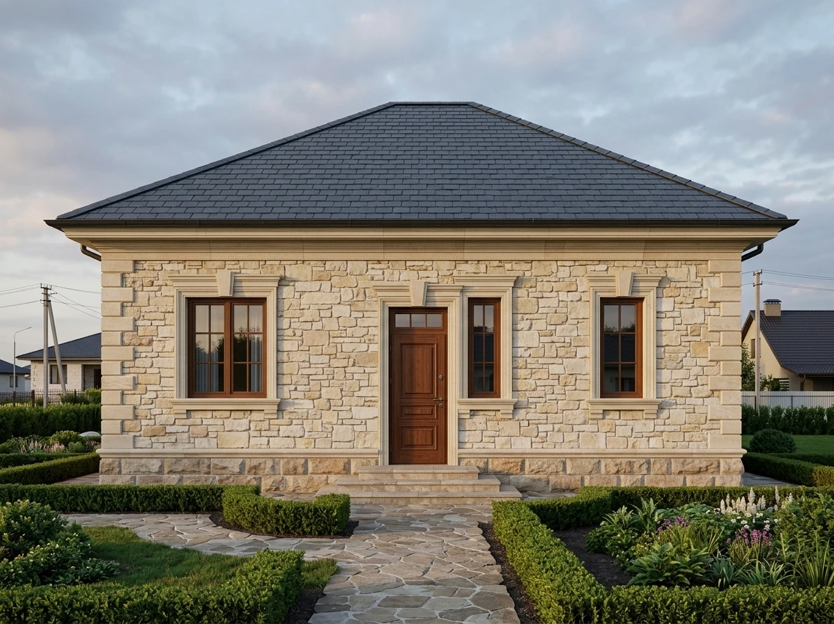 Дизайн фасада в стиле Классический — Фасад от нейросети AI Facade