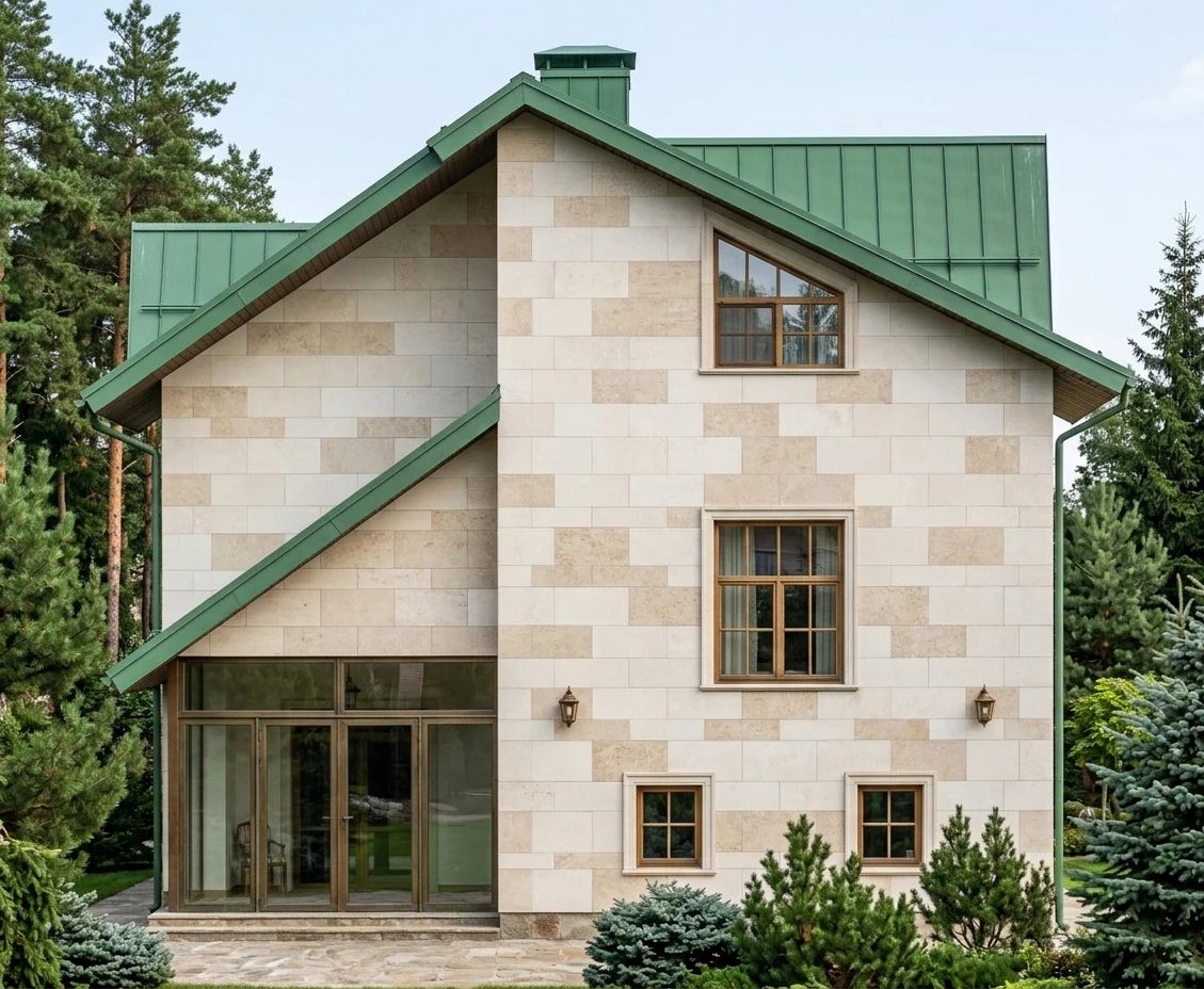 Дизайн фасада в стиле Классический — фото фасада от нейросети AI Facade