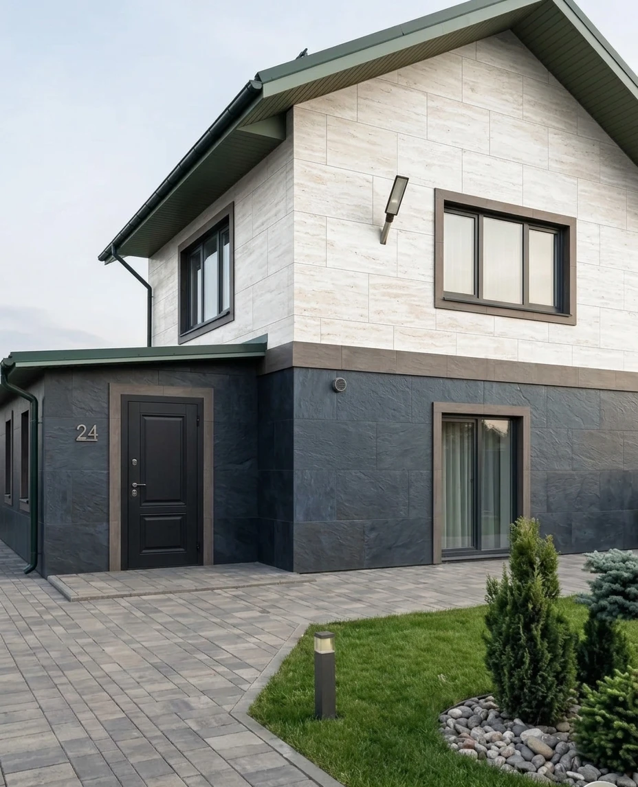 Дизайн фасада в стиле no_style — фото от нейросети AI Facade