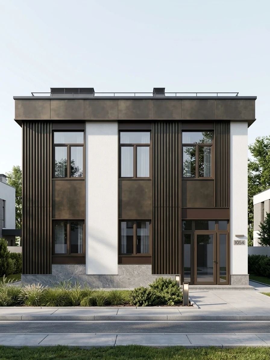 Дизайн фасада в стиле Современный — Фасад от нейросети AI Facade
