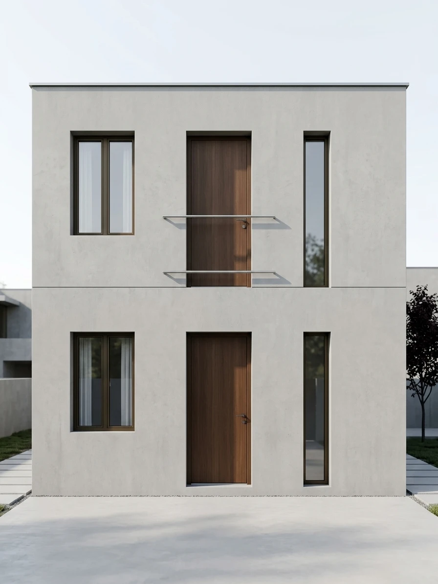 Дизайн фасада в стиле Минимализм — фото фасада от нейросети AI Facade