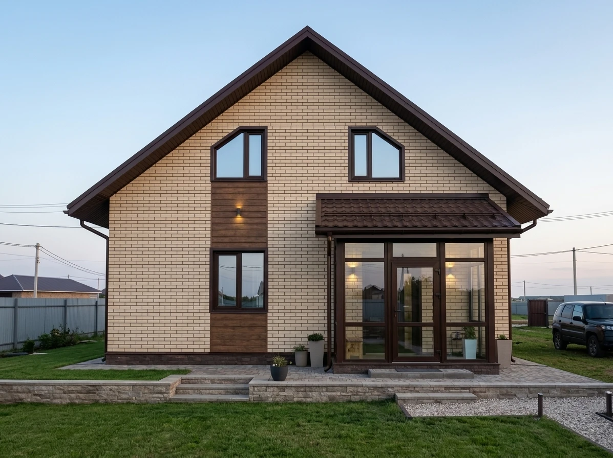 Дизайн фасада в стиле Современный — Фасад от нейросети AI Facade