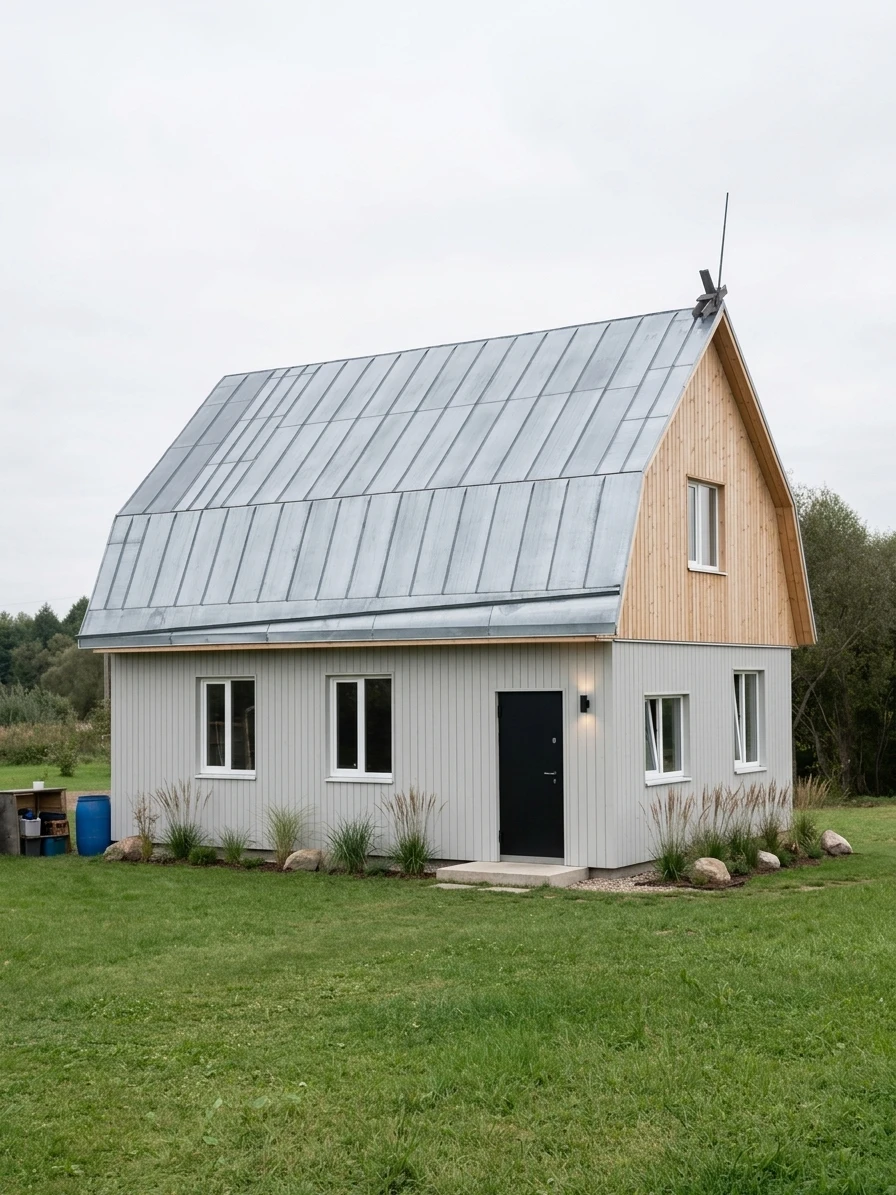 Дизайн фасада в стиле Скандинавский — фото фасада от нейросети AI Facade