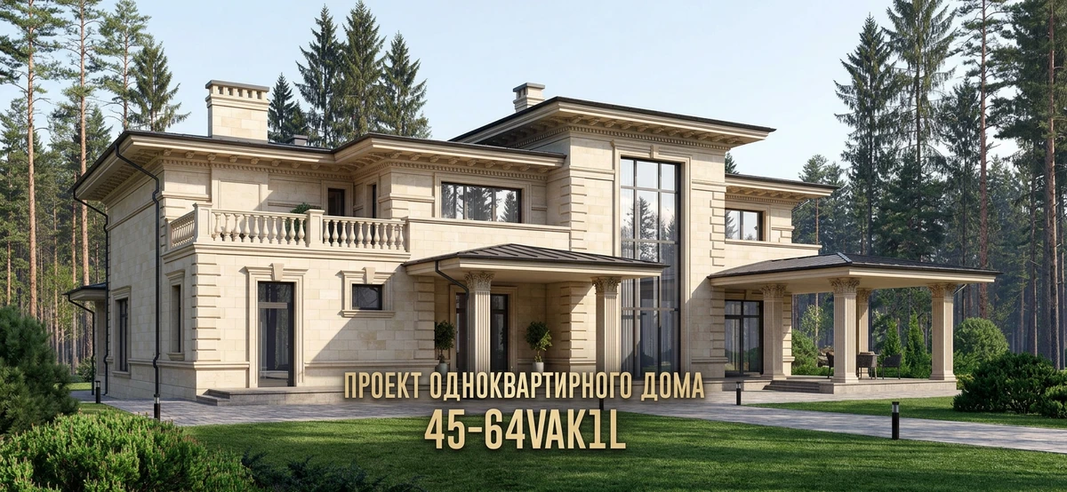 Дизайн фасада в стиле Неоклассика — Фасад от нейросети AI Facade