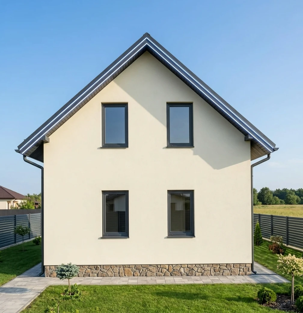 Дизайн фасада в стиле no_style — фото от нейросети AI Facade