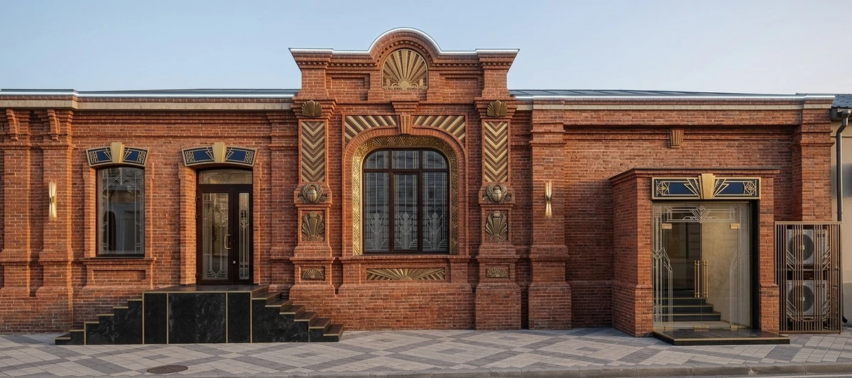 Дизайн фасада в стиле Ар-деко — Фасад от нейросети AI Facade