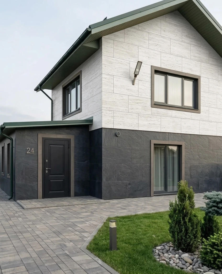 Дизайн фасада в стиле no_style — фото от нейросети AI Facade