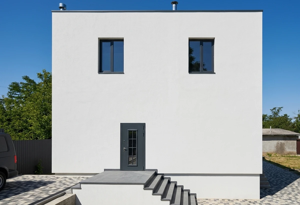 Дизайн фасада в стиле Минимализм — фото фасада от нейросети AI Facade