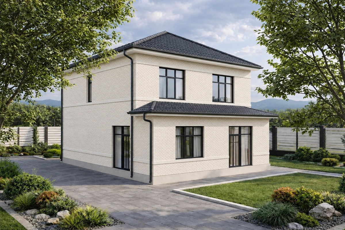 Дизайн фасада в стиле no_style — фото от нейросети AI Facade