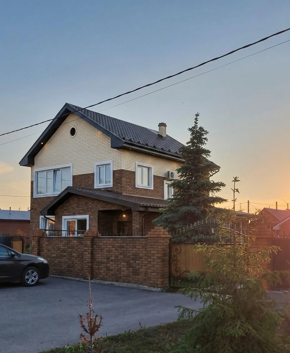 Дизайн фасада в стиле Лофт — Фасад от нейросети AI Facade