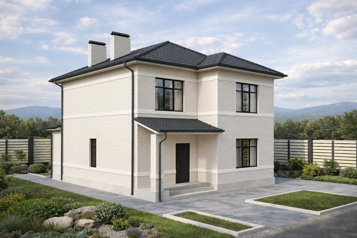 Дизайн фасада в стиле no_style — фото от нейросети AI Facade