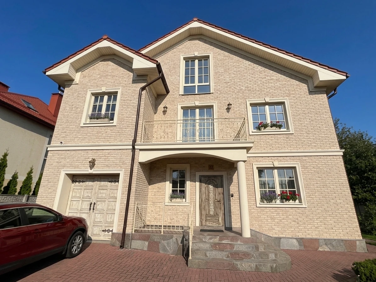 Дизайн фасада в стиле Прованс — Фасад от нейросети AI Facade