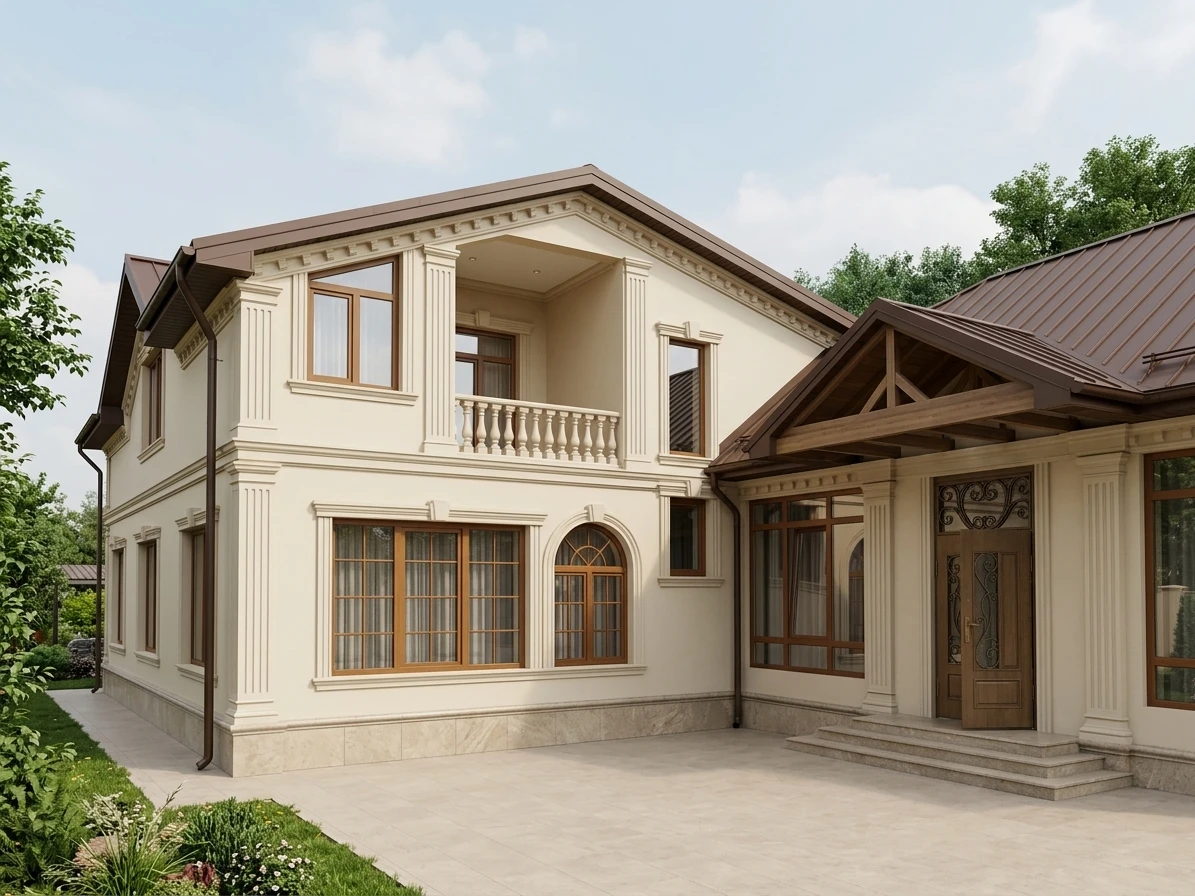 Дизайн фасада в стиле Неоклассика — Фасад от нейросети AI Facade
