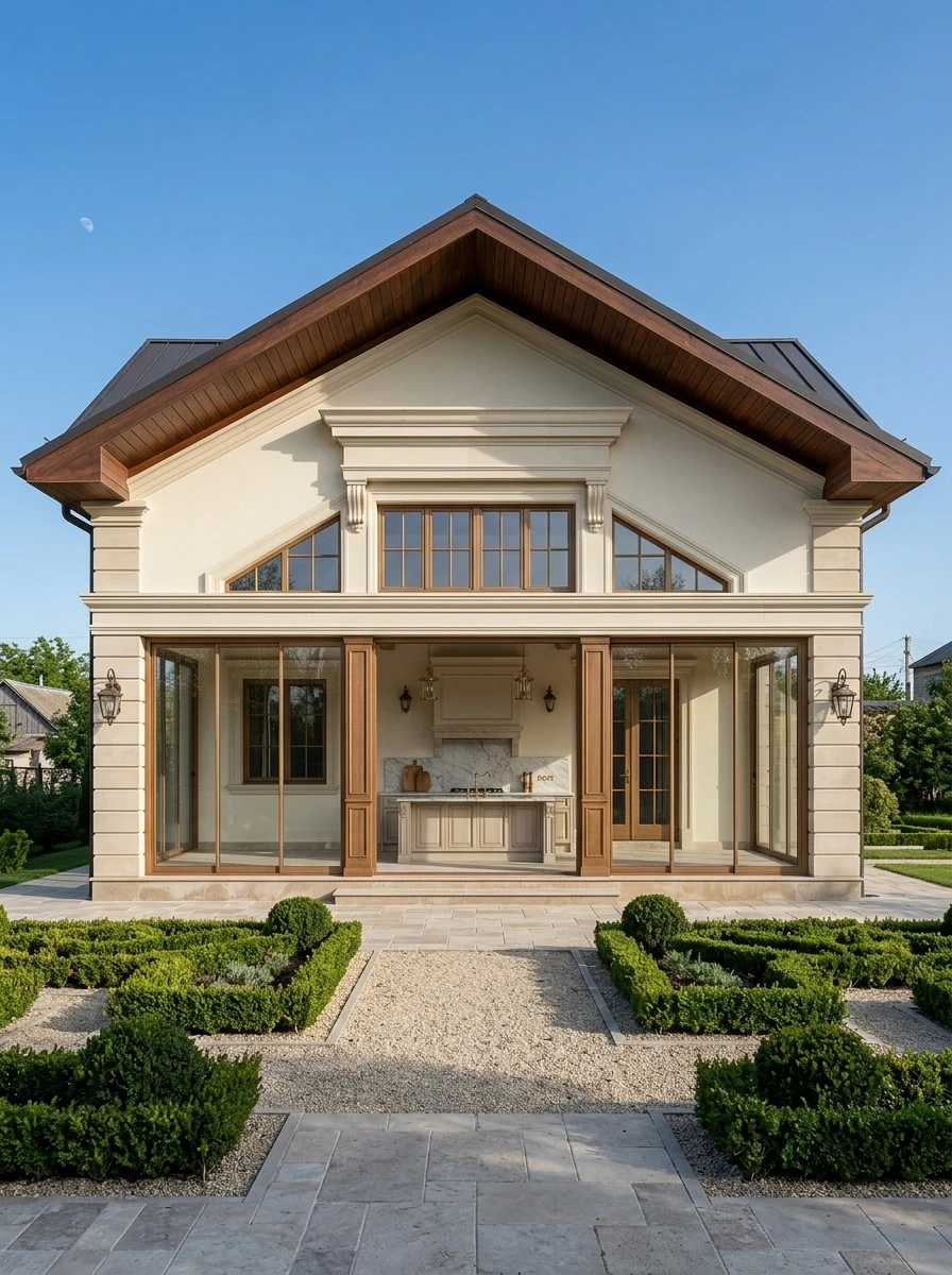 Дизайн фасада в стиле Классический — Фасад от нейросети AI Facade
