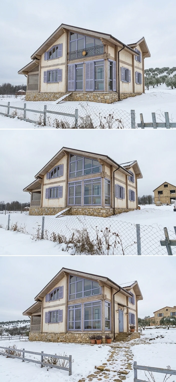 Дизайн фасада в стиле Прованс — Фасад от нейросети AI Facade