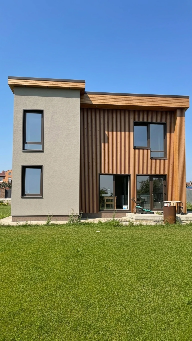 Дизайн фасада в стиле Современный — Фасад от нейросети AI Facade