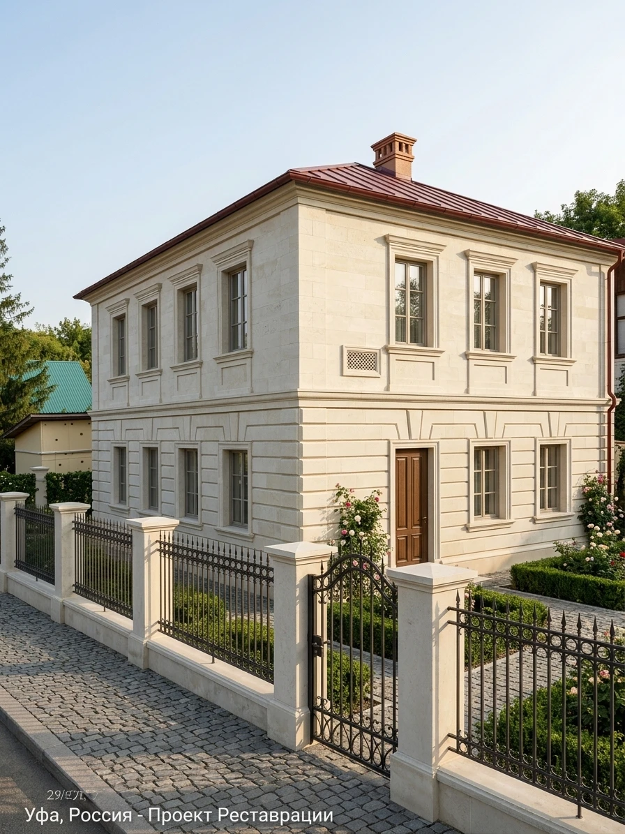 Дизайн фасада в стиле Классический — фото фасада от нейросети AI Facade