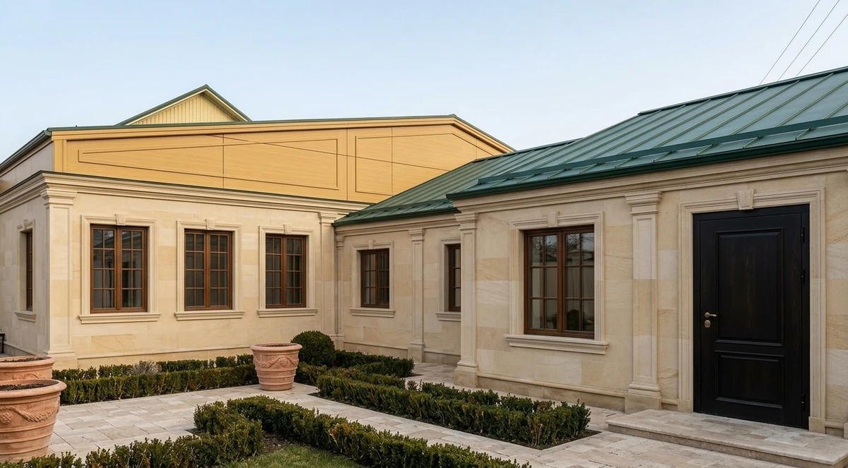 Дизайн фасада в стиле Классический — фото фасада от нейросети AI Facade