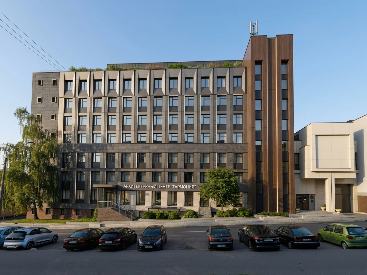 Дизайн фасада в стиле Современный — фото от нейросети AI Facade
