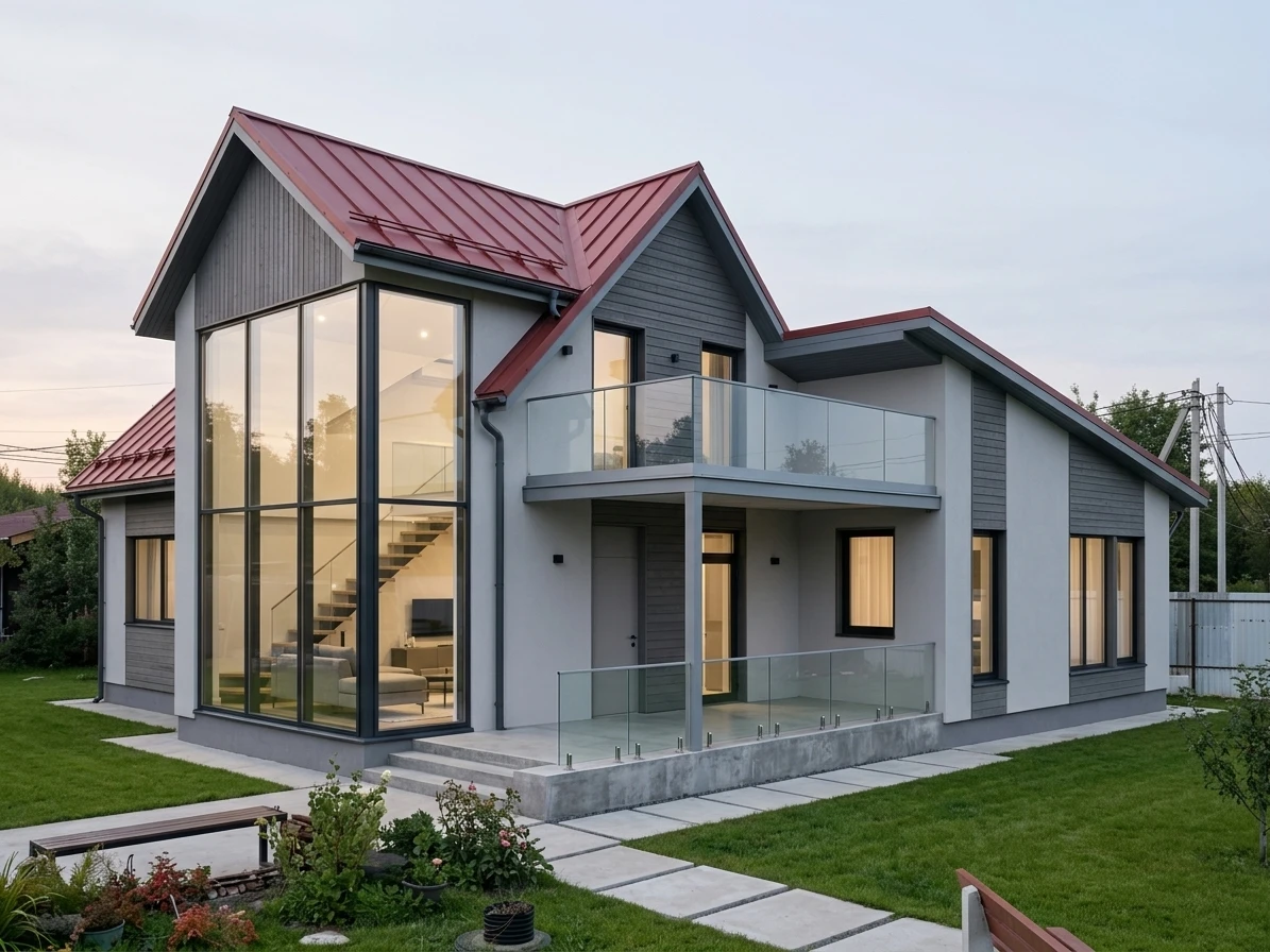 Дизайн фасада в стиле Минимализм — фото фасада от нейросети AI Facade