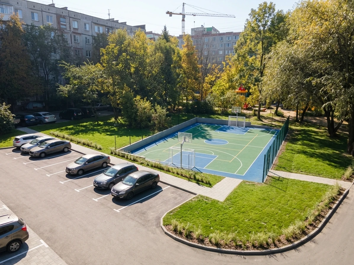 Дизайн участка в стиле no_style — фото от нейросети AI Facade