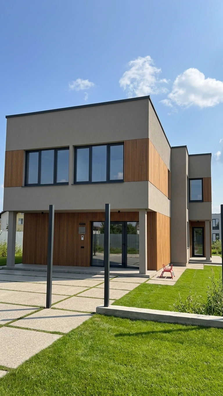 Дизайн фасада в стиле Современный — Фасад от нейросети AI Facade