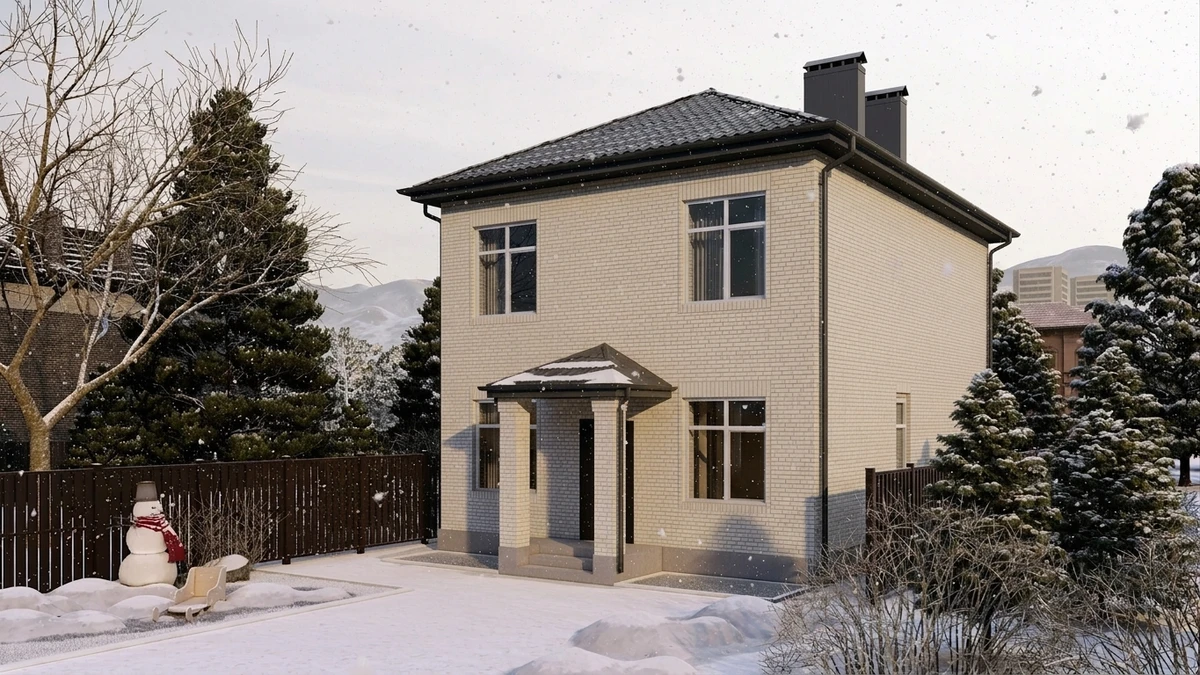 Дизайн фасада в стиле no_style — фото от нейросети AI Facade