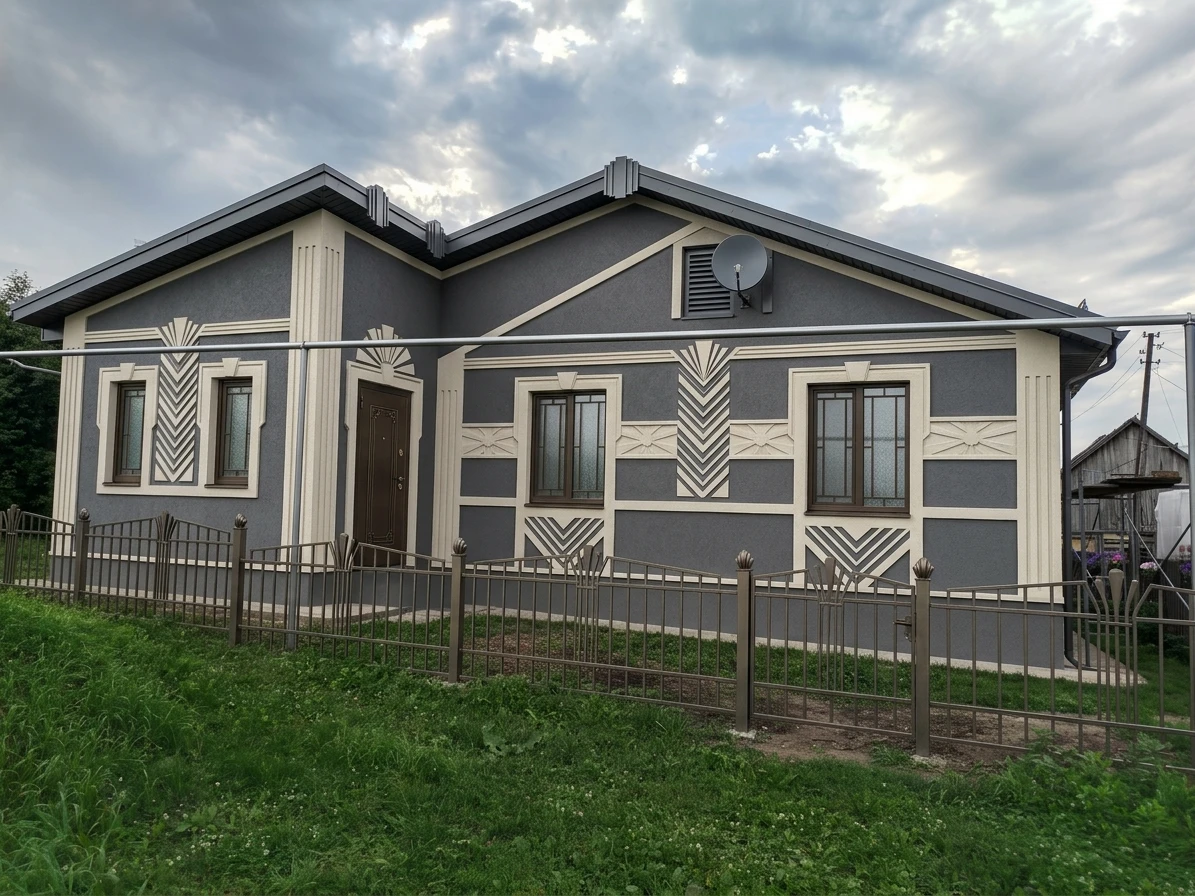 Дизайн фасада в стиле Ар-деко — Фасад от нейросети AI Facade