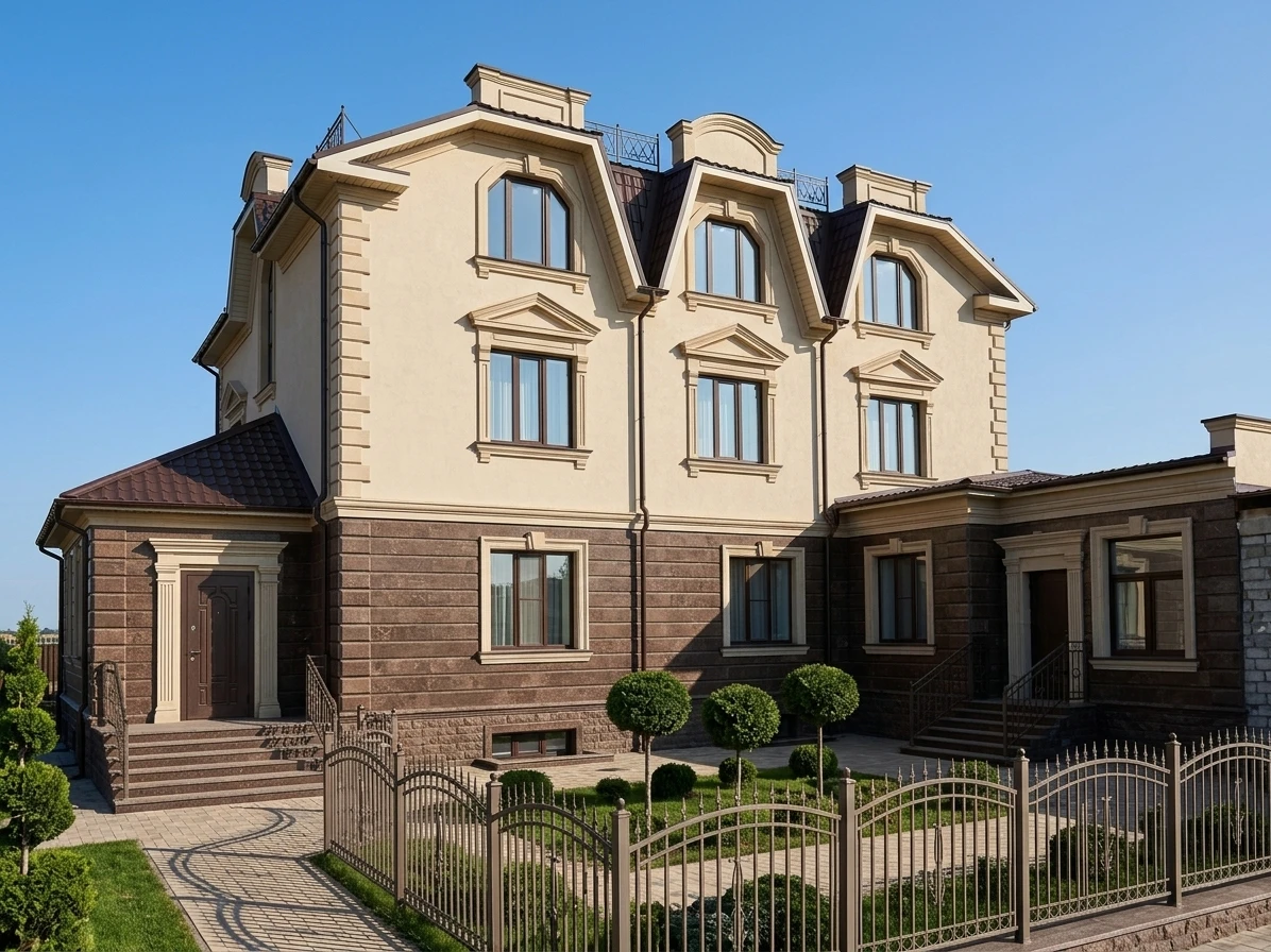 Дизайн фасада в стиле Классический — Фасад от нейросети AI Facade