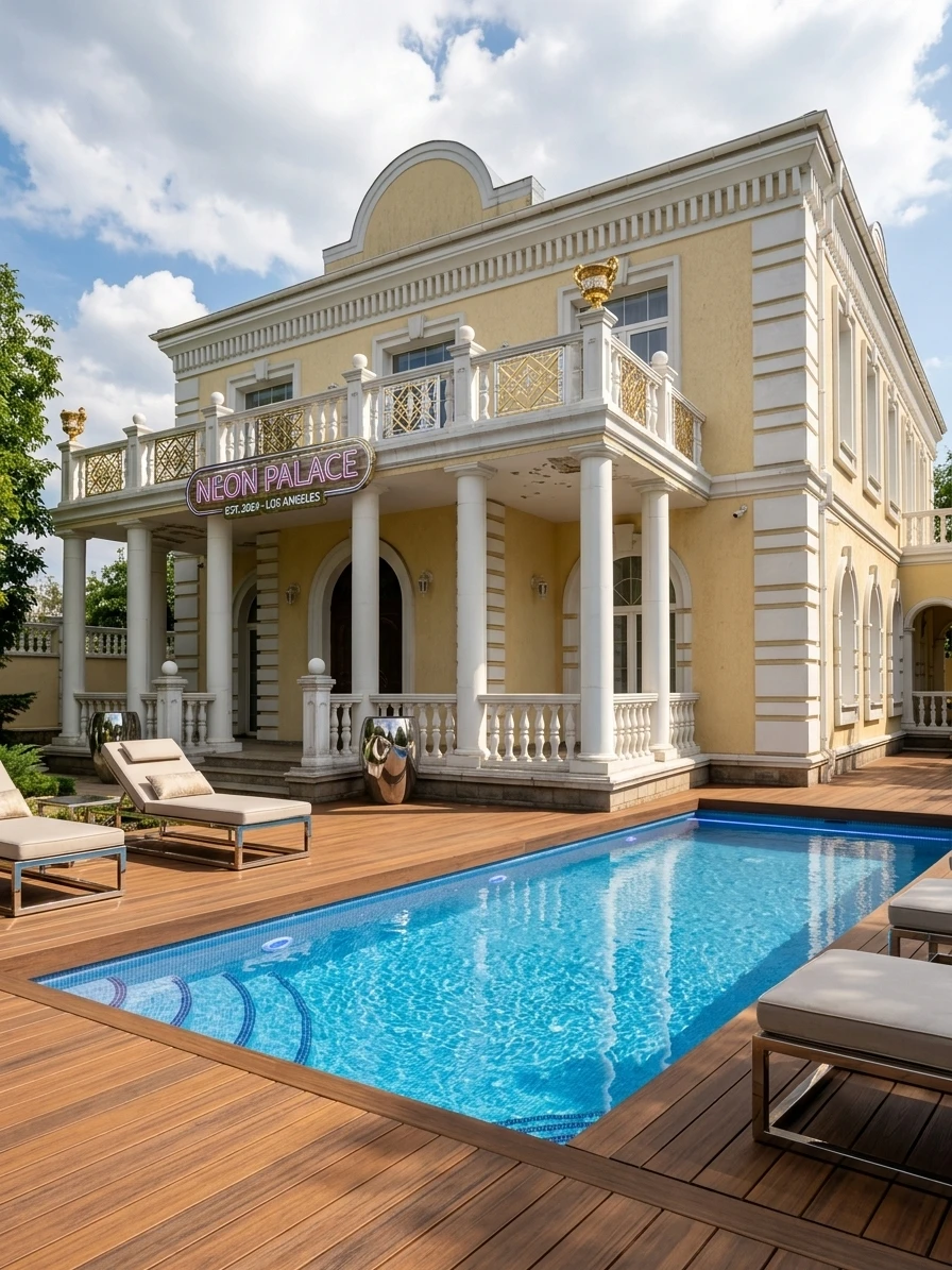 Дизайн фасада в стиле no_style — фото от нейросети AI Facade