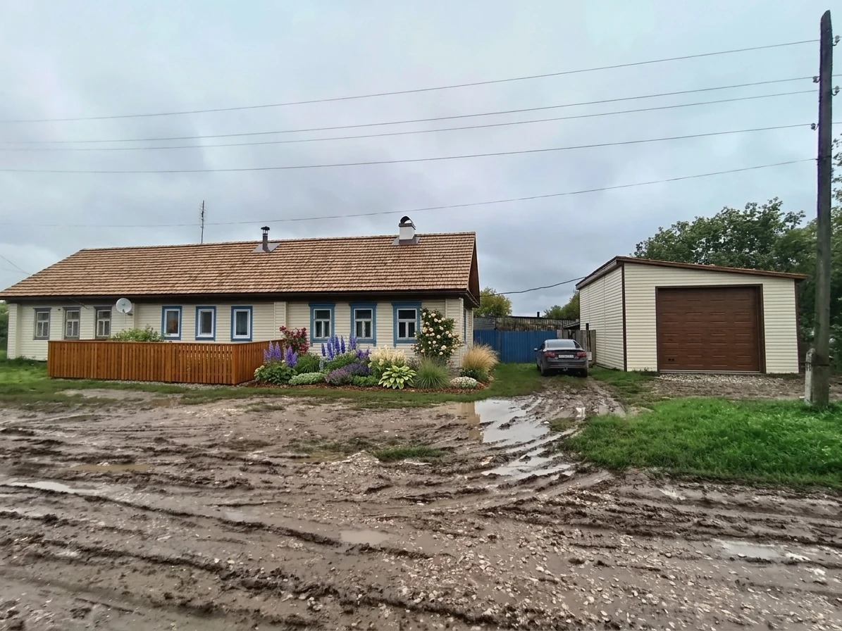 Дизайн фасада в стиле Деревенский — Фасад от нейросети AI Facade