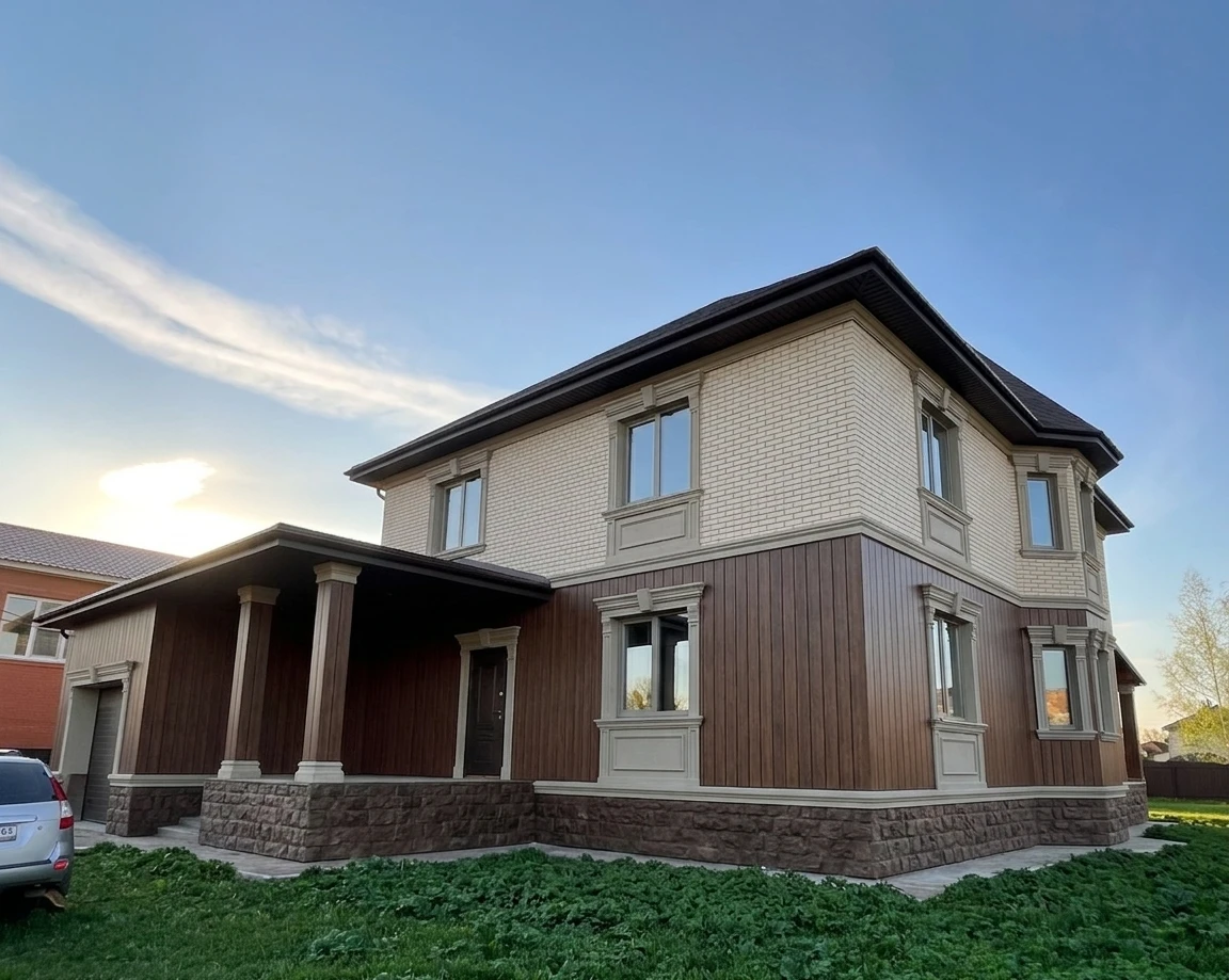 Дизайн фасада в стиле Неоклассика — Фасад от нейросети AI Facade