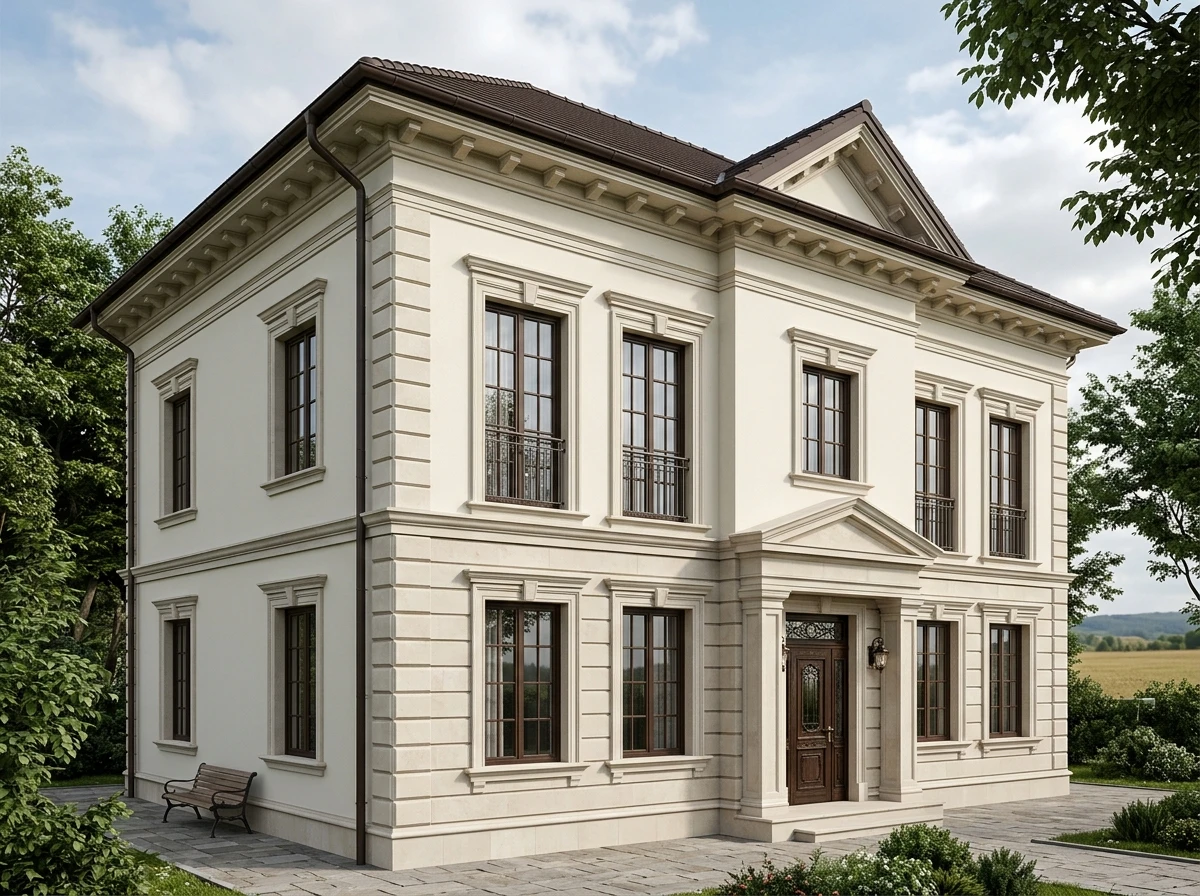 Дизайн фасада в стиле Классический — фото фасада от нейросети AI Facade