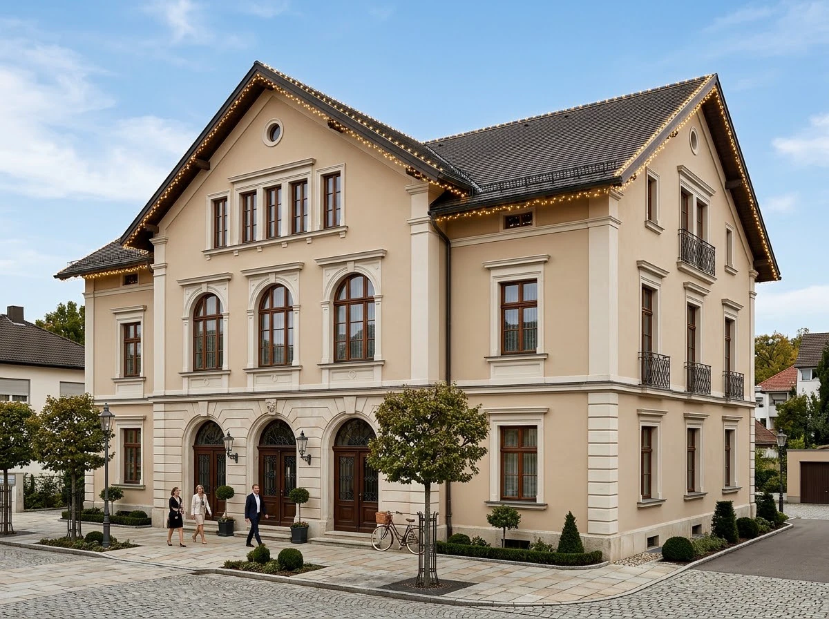 Дизайн фасада в стиле Классический — фото фасада от нейросети AI Facade