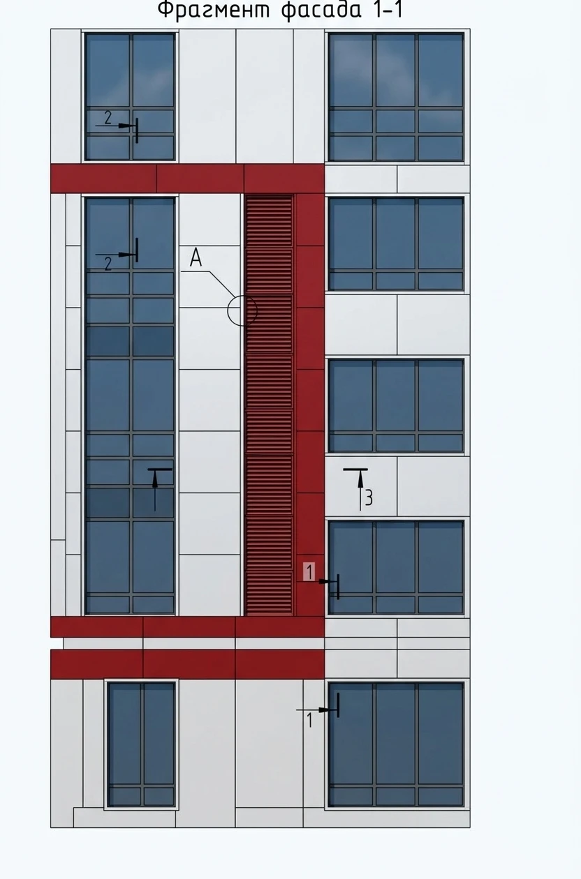Дизайн фасада в стиле no_style — фото от нейросети AI Facade