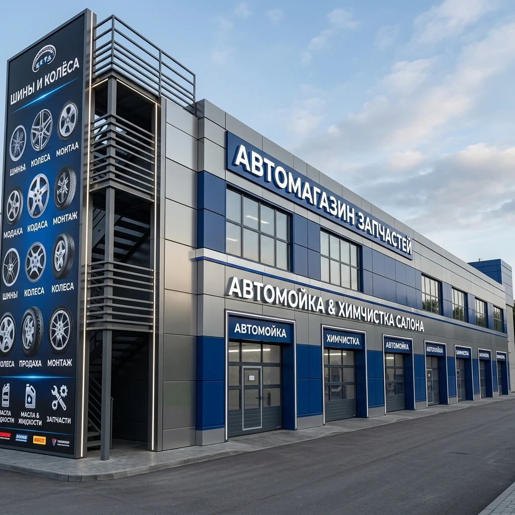 Дизайн фасада в стиле Хай-тек — Фасад от нейросети AI Facade
