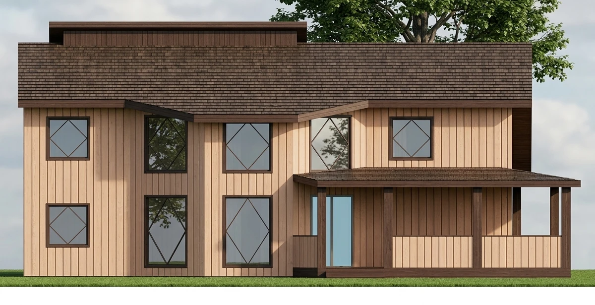 Дизайн фасада в стиле no_style — фото от нейросети AI Facade