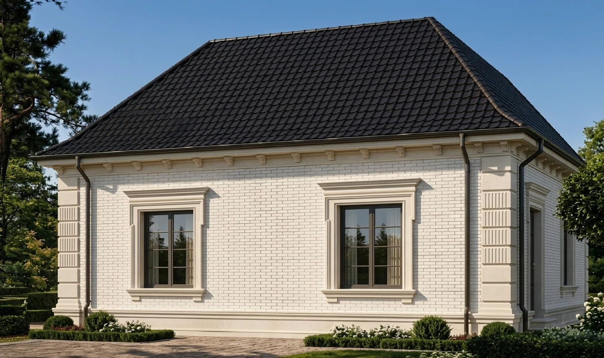 Дизайн фасада в стиле Неоклассика — Фасад от нейросети AI Facade
